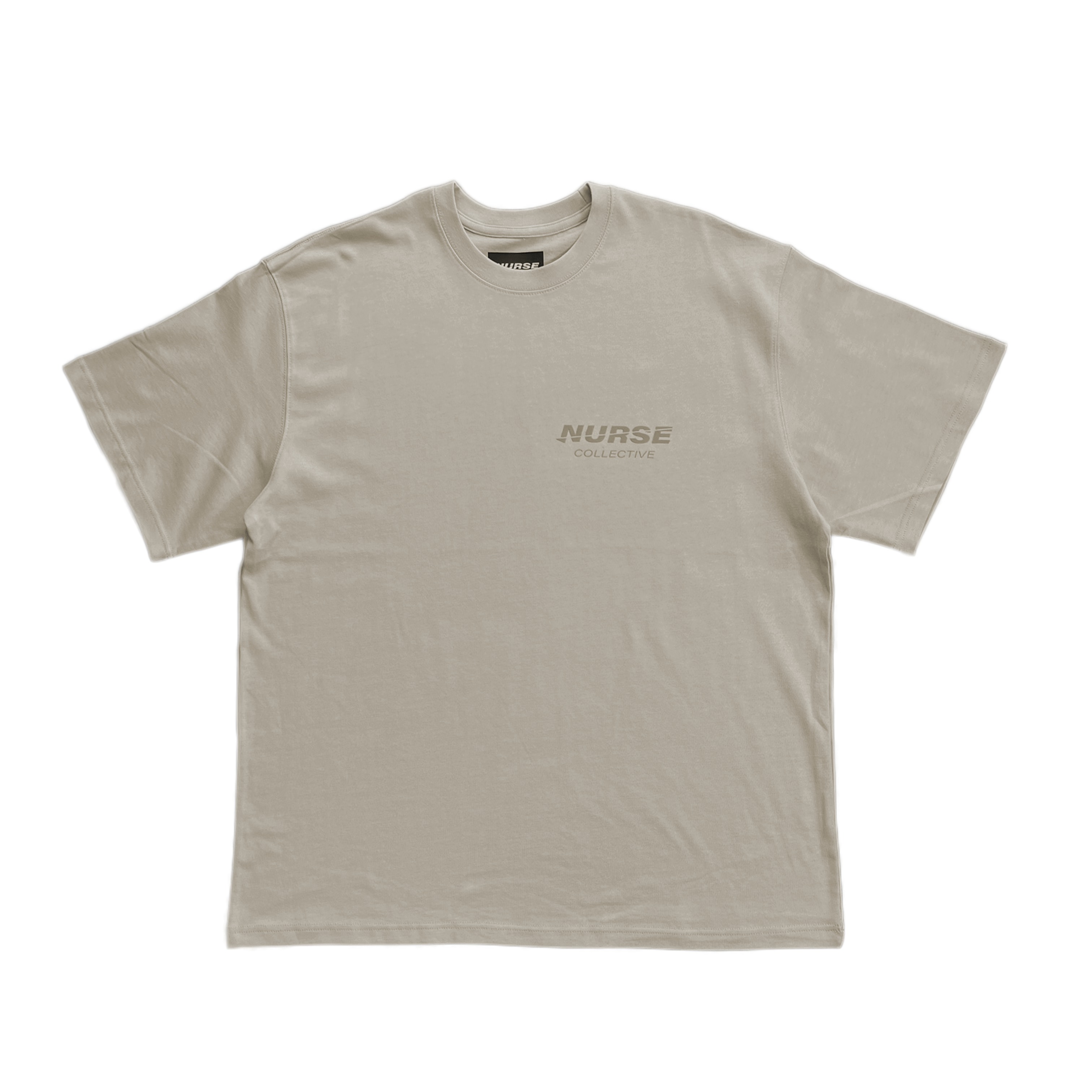 Nurse Collective "Khaki" Oversized Tee