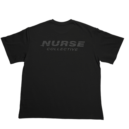 Nurse Collective "Black" Oversized Tee